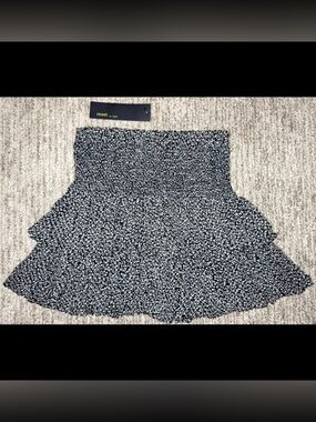 Reset Floral Mini Skirt Black & White Size Medium NWT